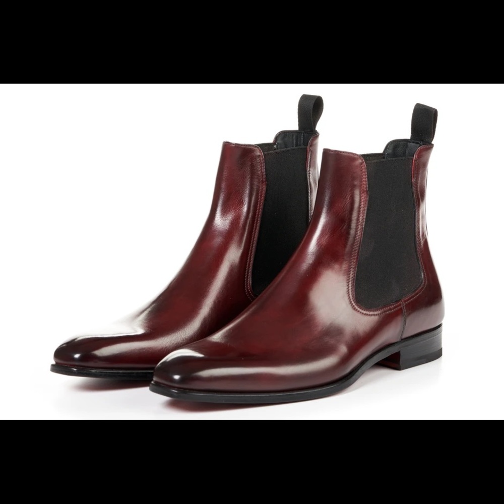 Paul Evans Dean Chelsea Boots (Oxblood)